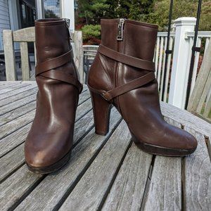 Ralph Lauren Collection Leather Booties